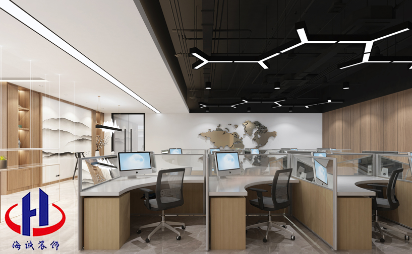 廣東長(zhǎng)華科技4300平廠房裝修